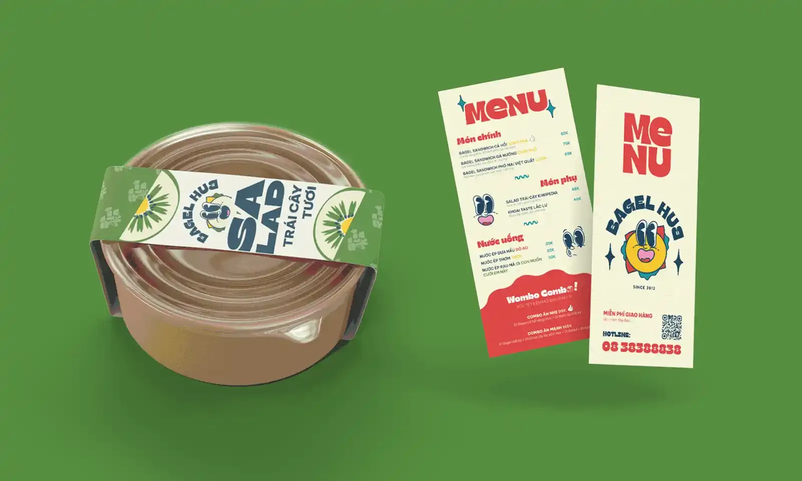 Salad Packaging & Menu